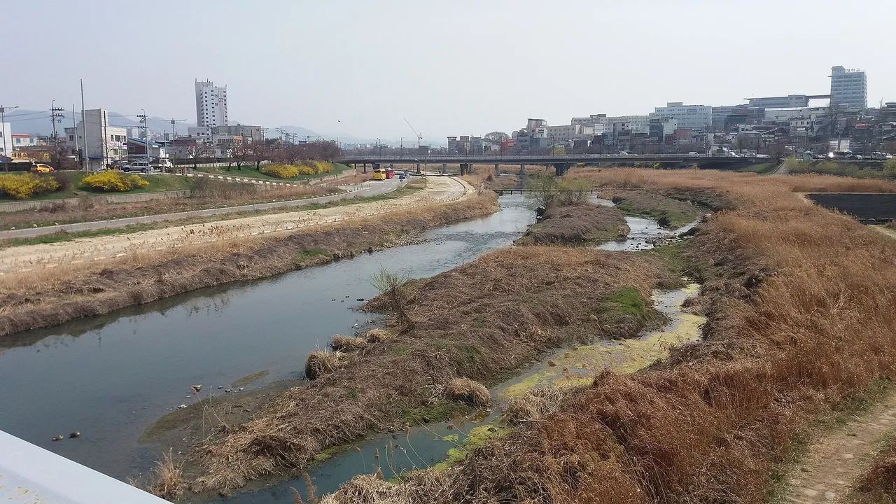 무심천 롤러스케이트장 출발선